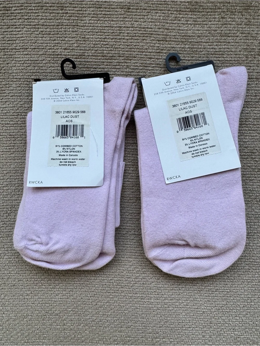 🆕 NWT Calvin Klein Fine Cotton Women’s Socks 2-Pack Bundle 🧦